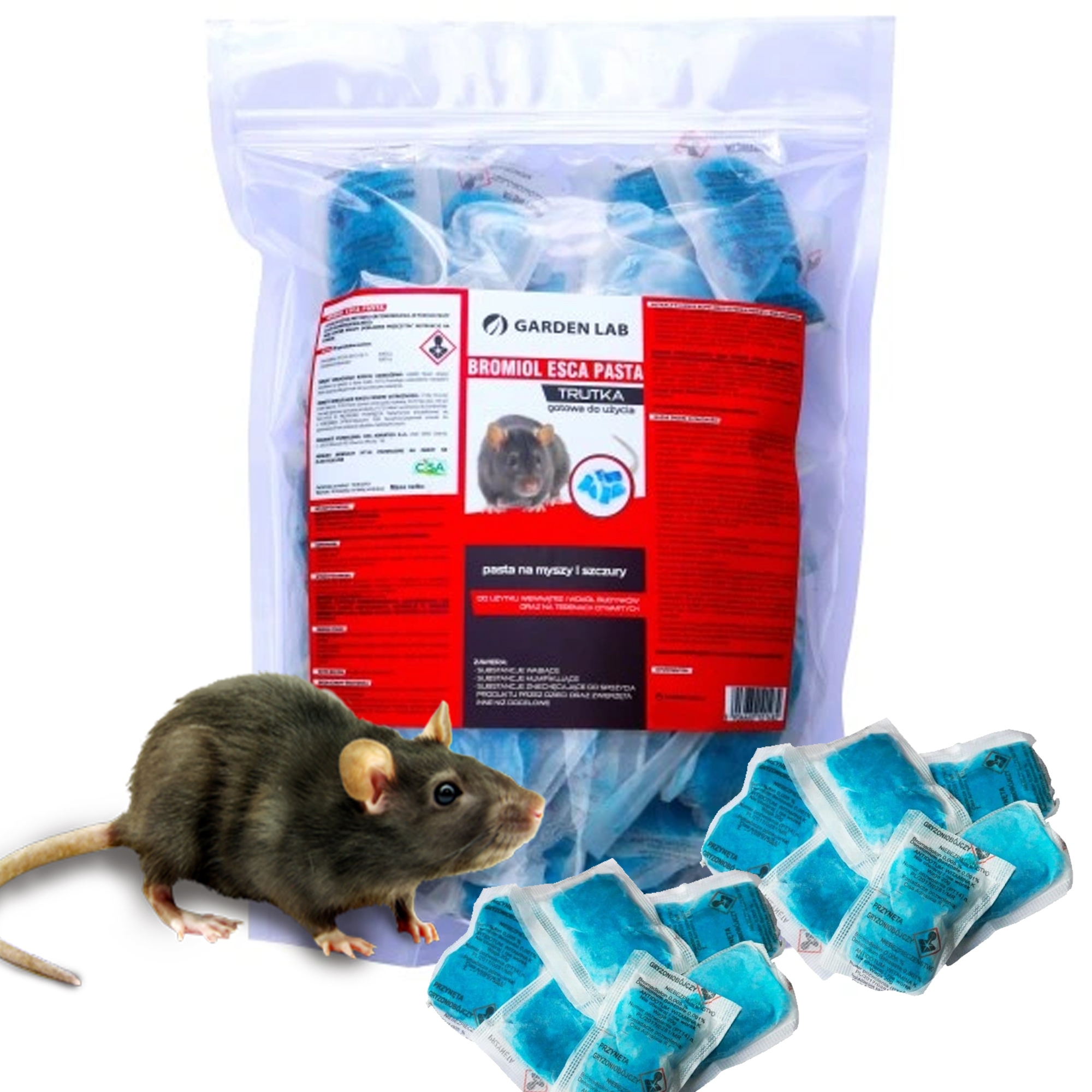 Atrakcyjna i Skuteczna Pasta Trucizna na Szczury Myszy Krety Trutka 5kg