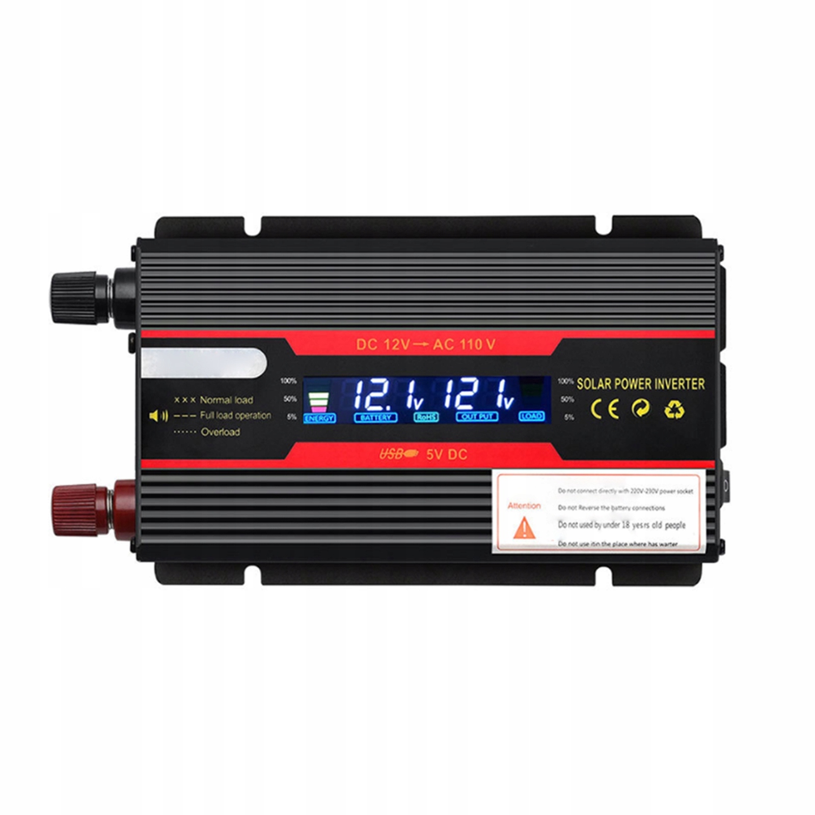 АВТОМОБІЛЬНИЙ ПЕРЕТВОРЮВАЧ НАПРУГИ LCD 12V 3000W