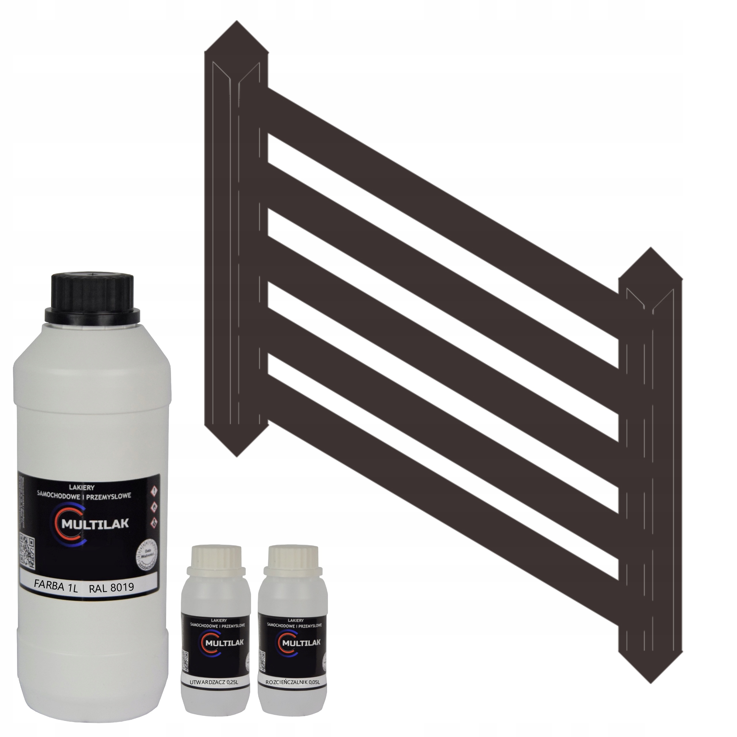 

Farba Do Bram I Ogrodzeń 3w1 Lakier 1L 8019 Ral