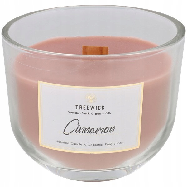 

Świeca Zapachowa W Szkle Drewniany Knot Cynamon