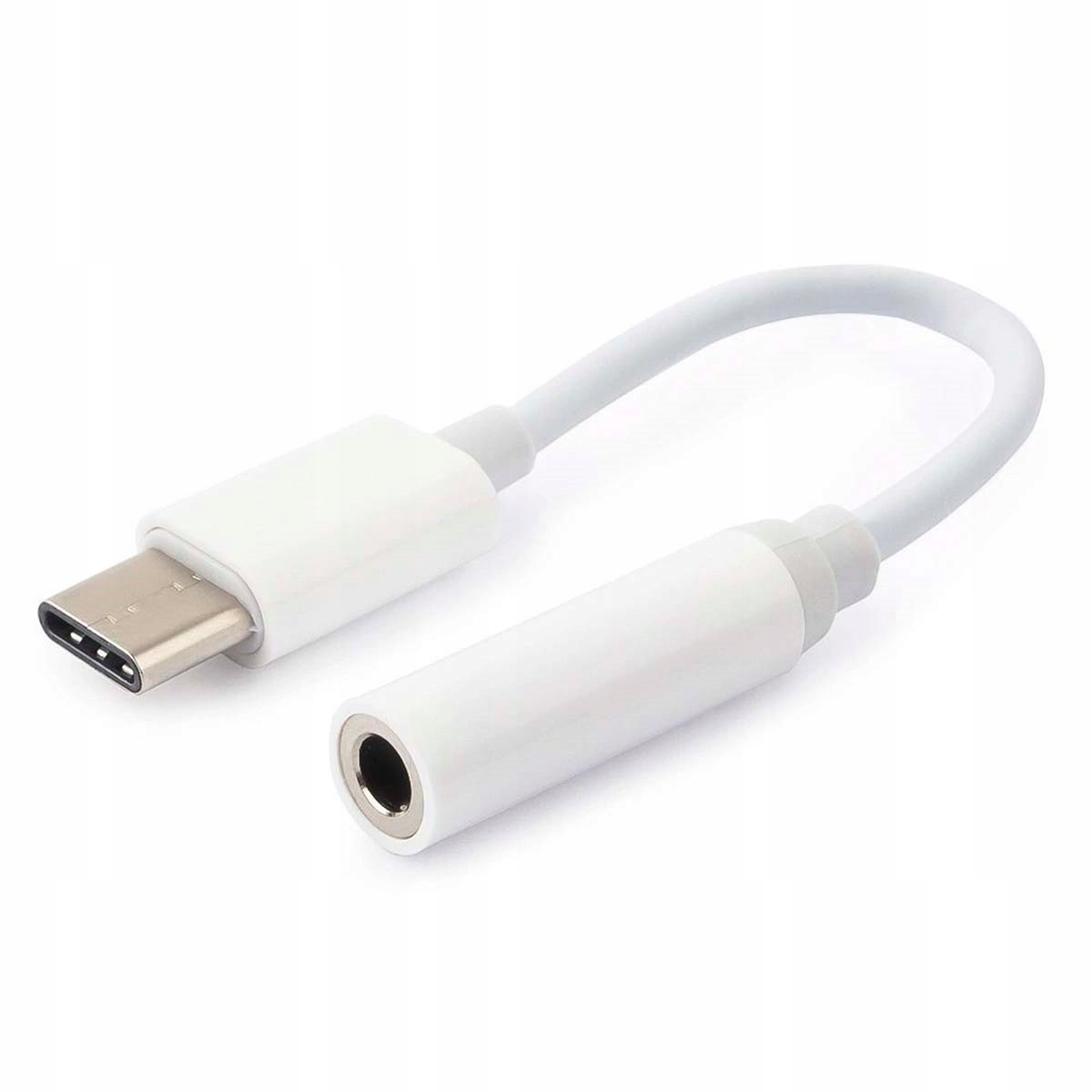 

Adapter Audio Usb-c Mini Jack 3,5 Aux Typ C Biały