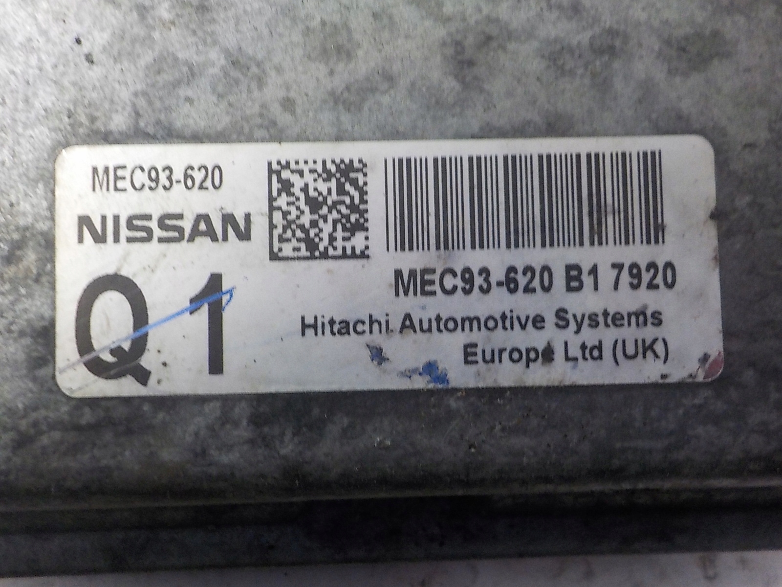 NISSAN computer control unit MEC93-620 Q1