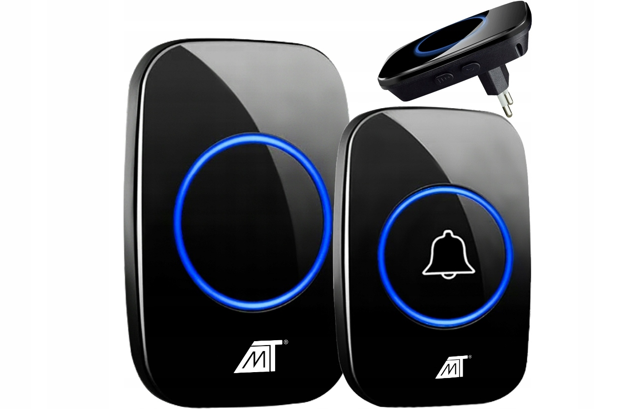 DZWONEK BEZPRZEWODOWY DO DRZWI ZEWNĘTRZNY WODOODPORNY IP44 DUŻY ZASIĘG