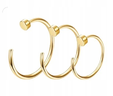 KOLCZYK DO NOSA KÓŁKO PIERCING FAKE Punk 8 mm Marka Emigmat