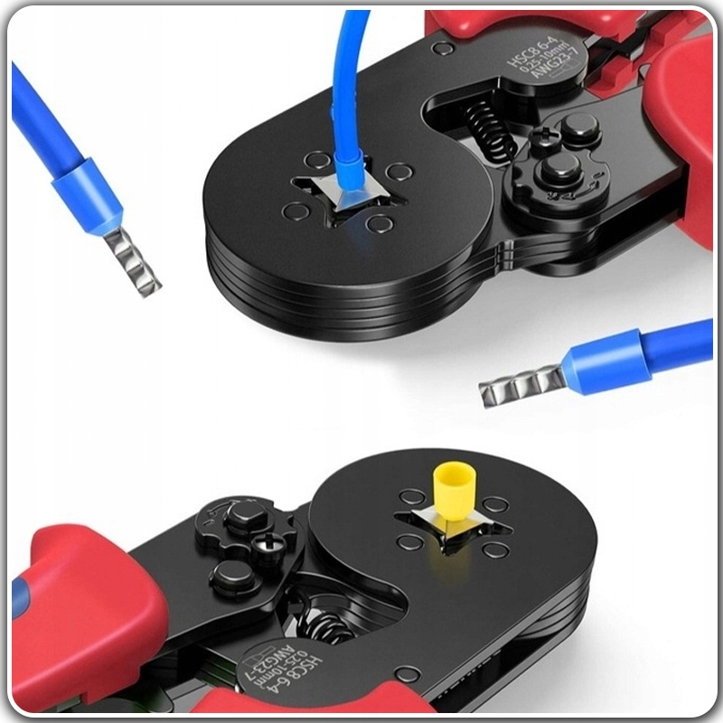 ZACISKARKA TULEJEK KONEKTORÓW PRASKA KOŃCÓWEK KABLI + 1200 SZT WALIZKA Model SIGOS PRASKA ZACISKARKA +1200 TULEJK WALIZKA