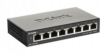 D-Link DGS-1100-08V2/E 8-Port Gigabit Smart Managed Switch- 8-Port 100BaseT