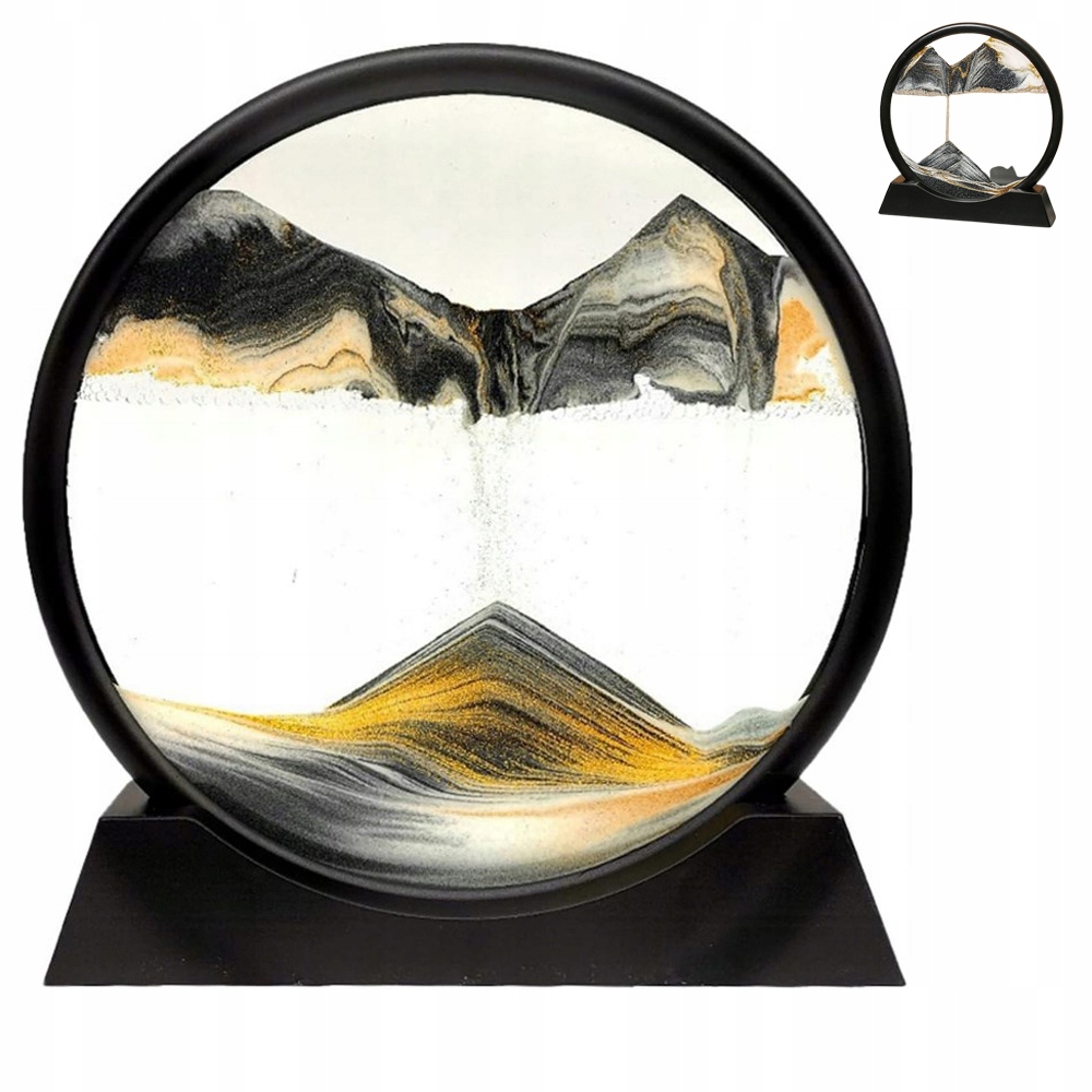 DYNAMICZNY PIASEK OBRAZ RUCHOMY 3D SAND ART 7 INCH ART DECO
