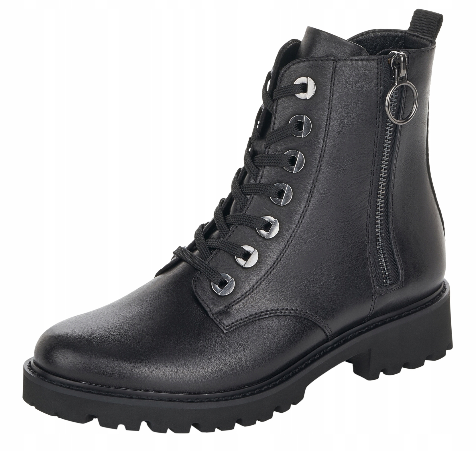 Kotníkové kotníkové boty Rieker z kože Remonte D8671-01, vel. 37, černé