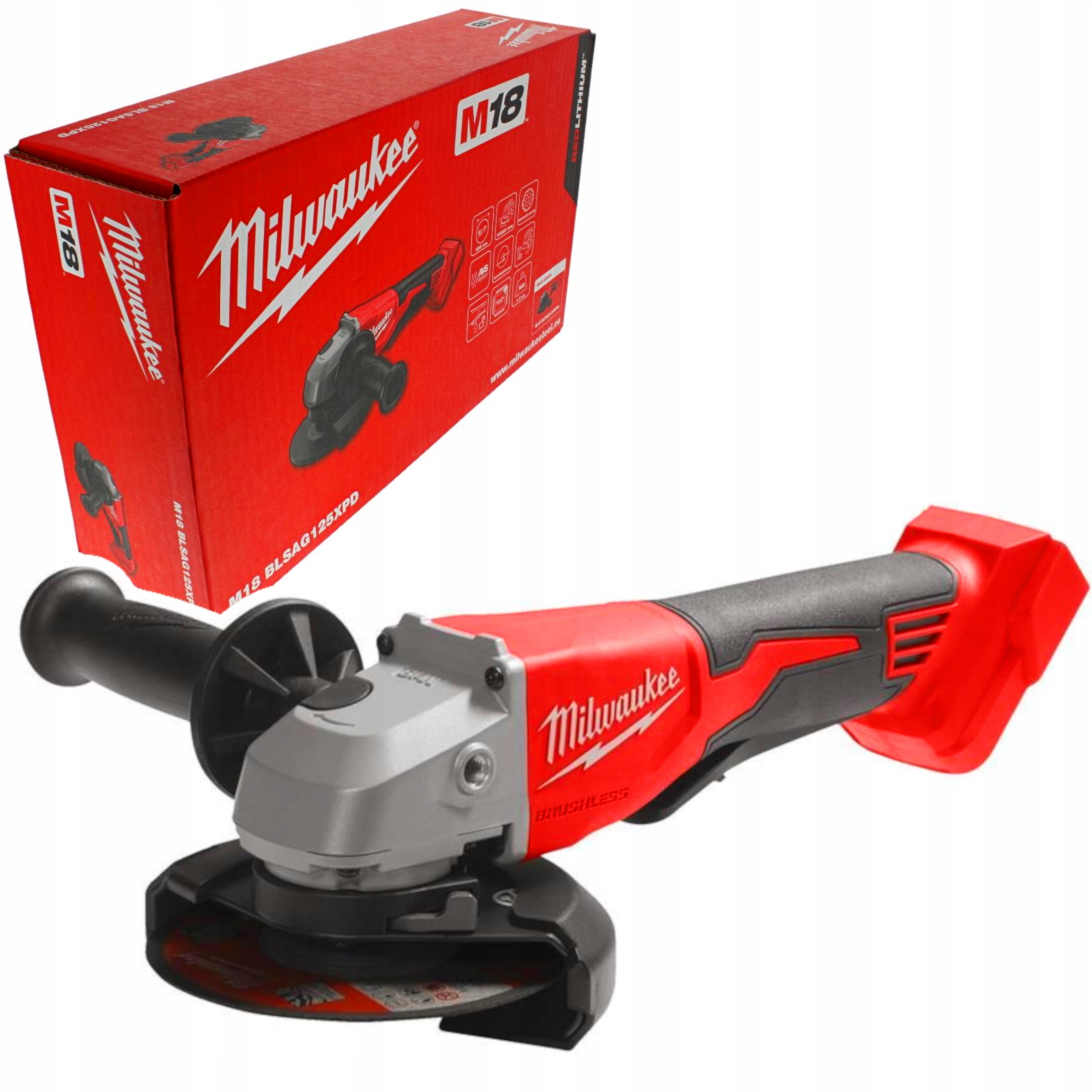 Milwaukee M18 BLSAG125XPD-0 Szlifierka kątowa 800W 4933492645 Body