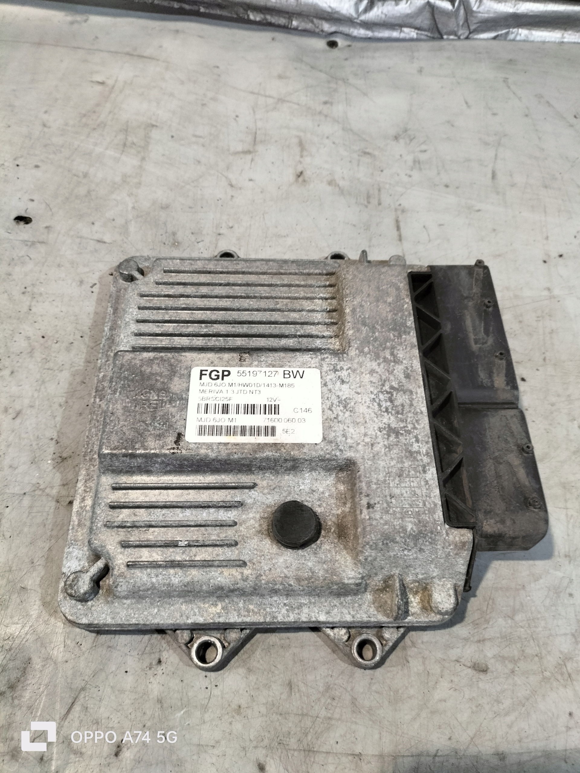 OPEL MERIVA A 1.3 computer Motore 55197127BW