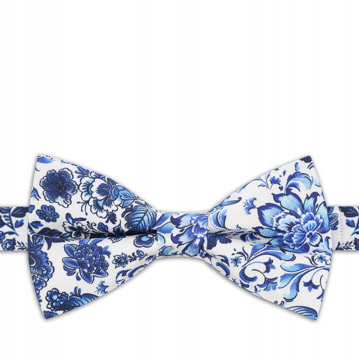 Modrá hedvábná pánský motýlek s folklorním vzorem Pako Lorente Premium