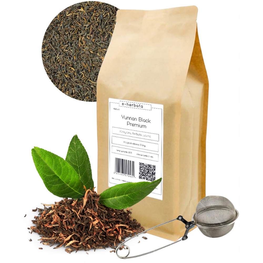 Herbata Czarna Liściasta Yunnan Black Premium Chiny 500G