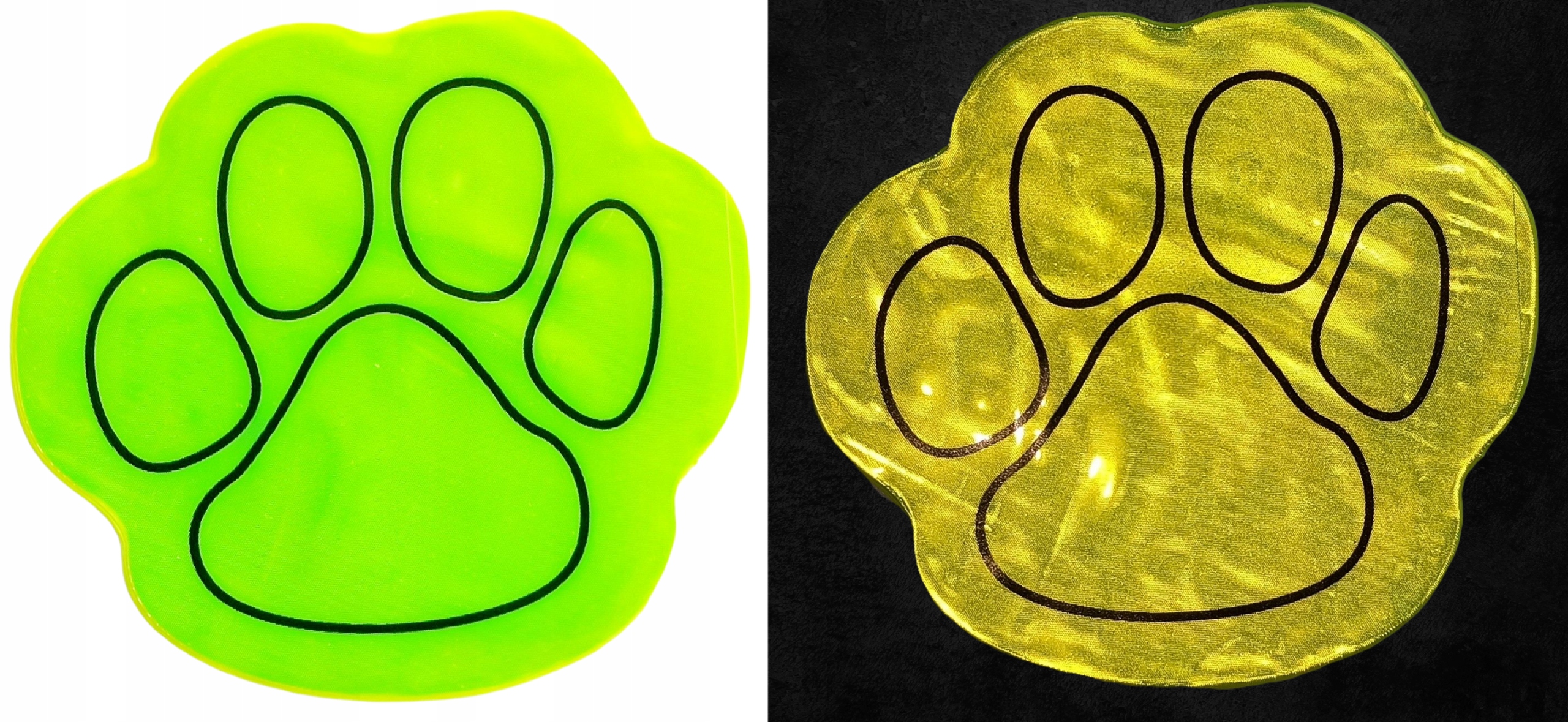 NAKLEJKI ODBLASKOWE NA WÓZEK ROWER ODBLASKI ŁAPKI EAN (GTIN) 5907551660132