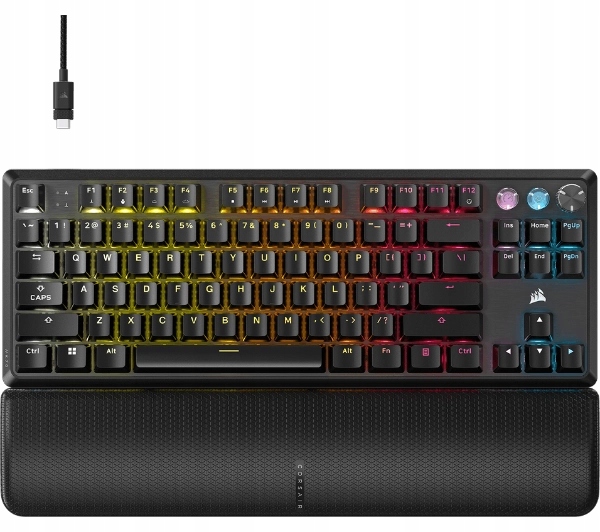 Klawiatura przewodowa magnetyczno-mechaniczna Corsair K70 Pro Tkl Czarna
