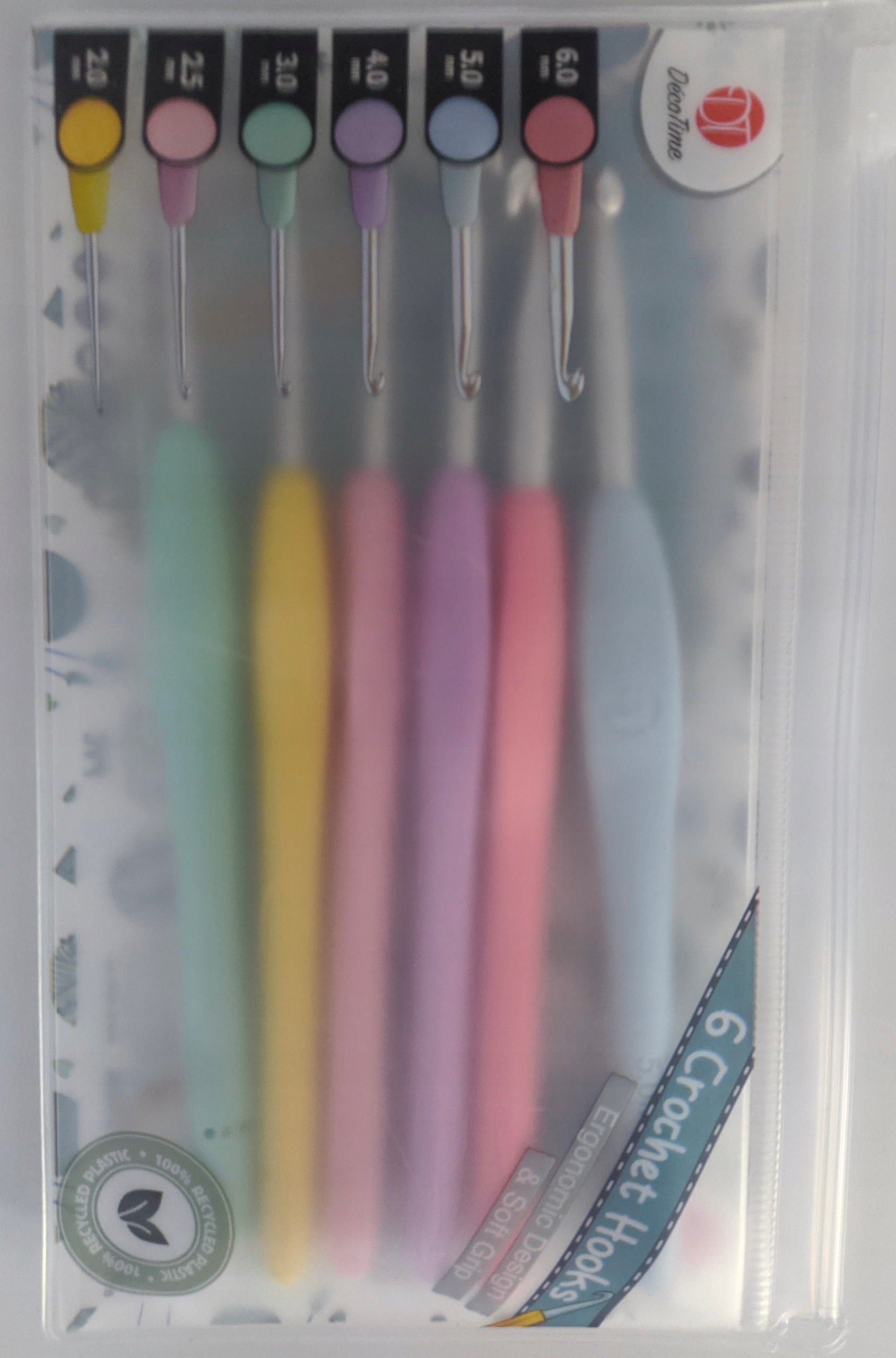 ZESTAW 6 SZYDEŁEK W ETUI 2.0 2.5 3.0 4.0 5.0 6.0 DECOTIME