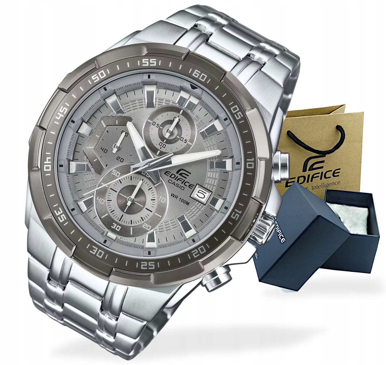 Pánské hodinky Casio Edifice Chronograf EFR-539D Box Gravírování bonus