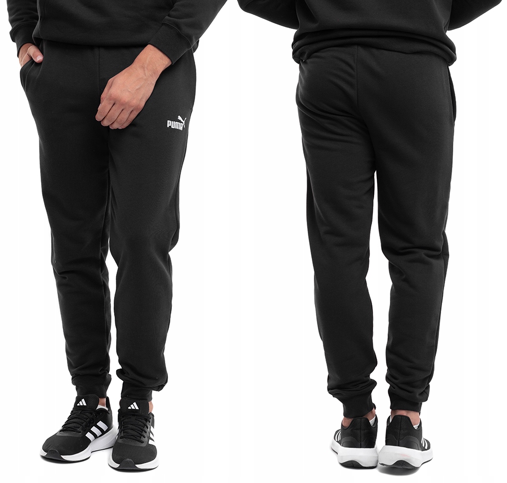 Pánské teplákové kalhoty Puma Sportovní bavlněné tréninkové tepláky černé S