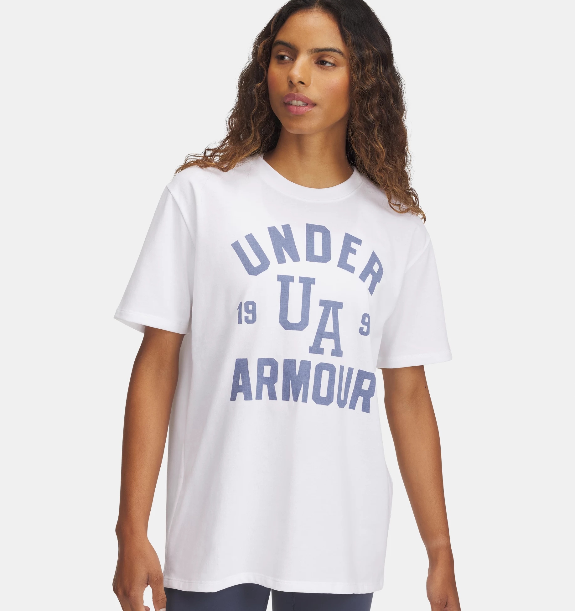Dámské Tričko Under Armour Hwt Os Collegiate Ss L
