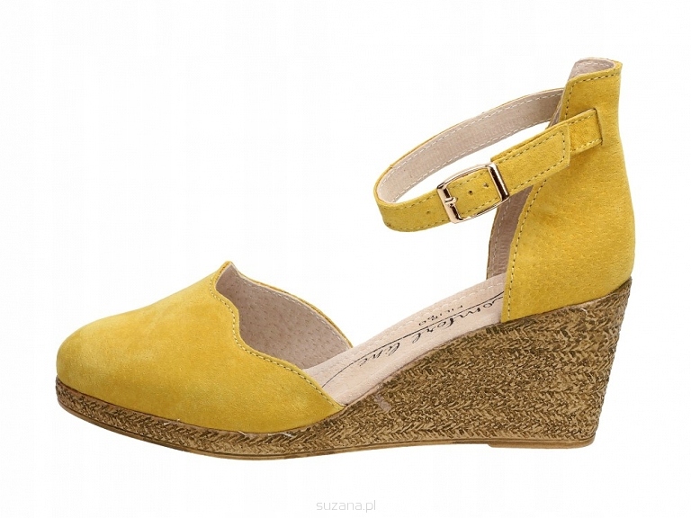 

Żółte czółenka damskie Filippo DS1394 Skóra r39