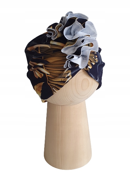 

Czapka Turban Złote Liście 48-51cm Polski Produkt