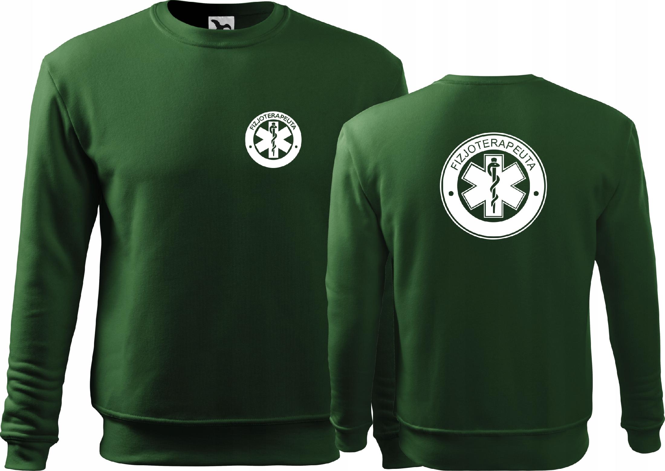 

Ciepła luźna bluza medyczna Fizjoterapeuta r. XL