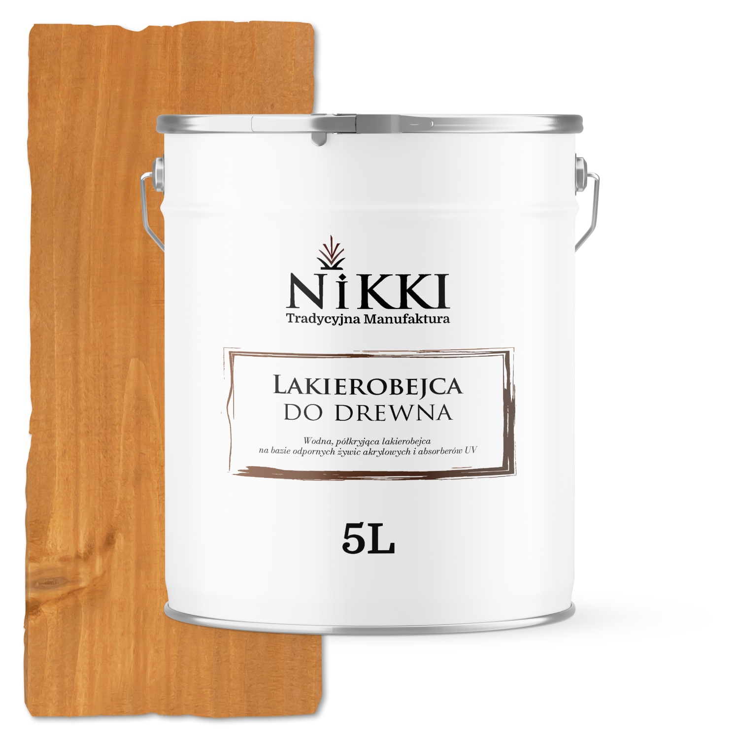 Nátěr Na Dřevo 3V1 Extra Lazura Dub Polomatný 5L Ochranný Uv