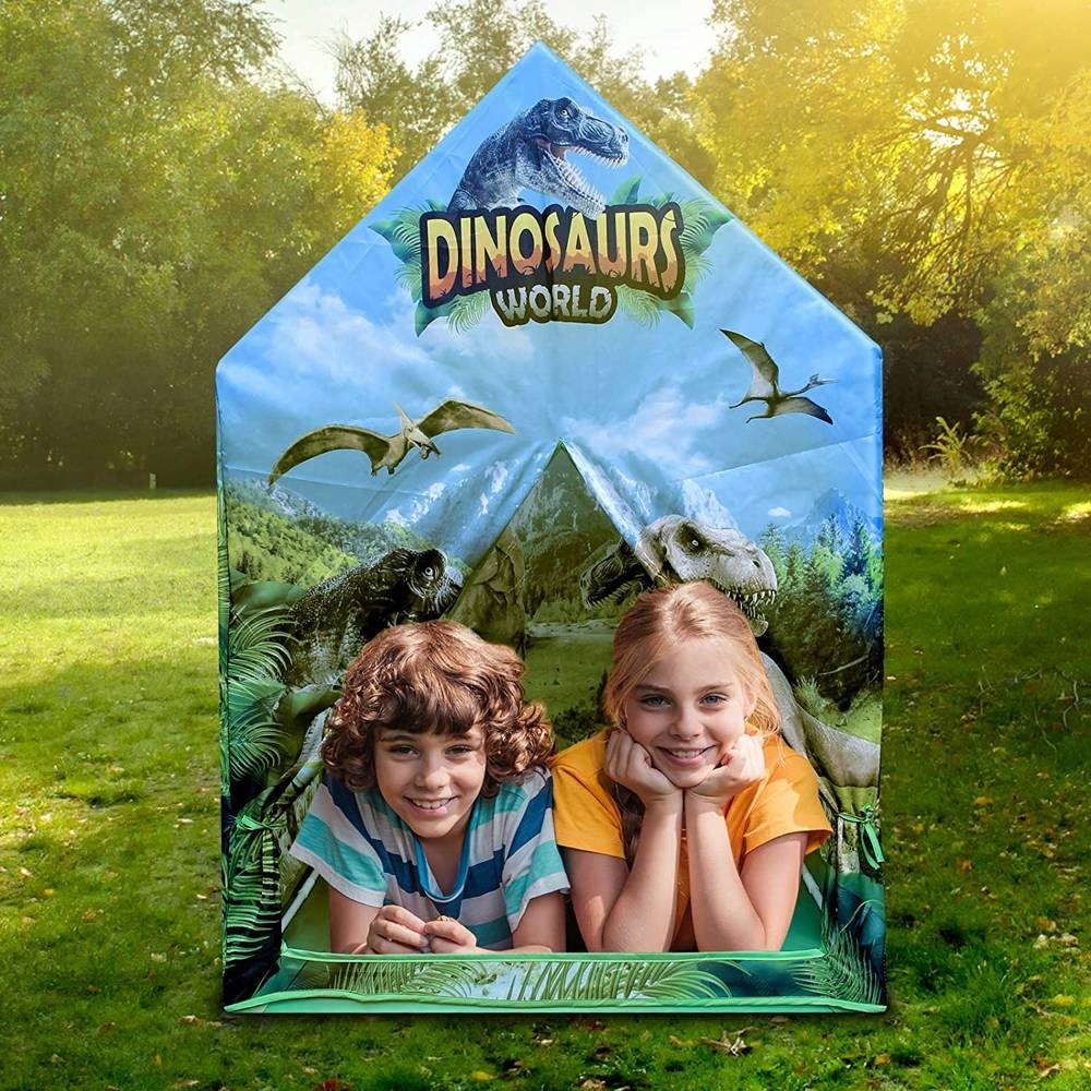 NAMIOT DOMEK DINOZAURA DLA DZIECI DINOZAURY DO DOMU OGRODU KREATYWNY Długość 93 cm