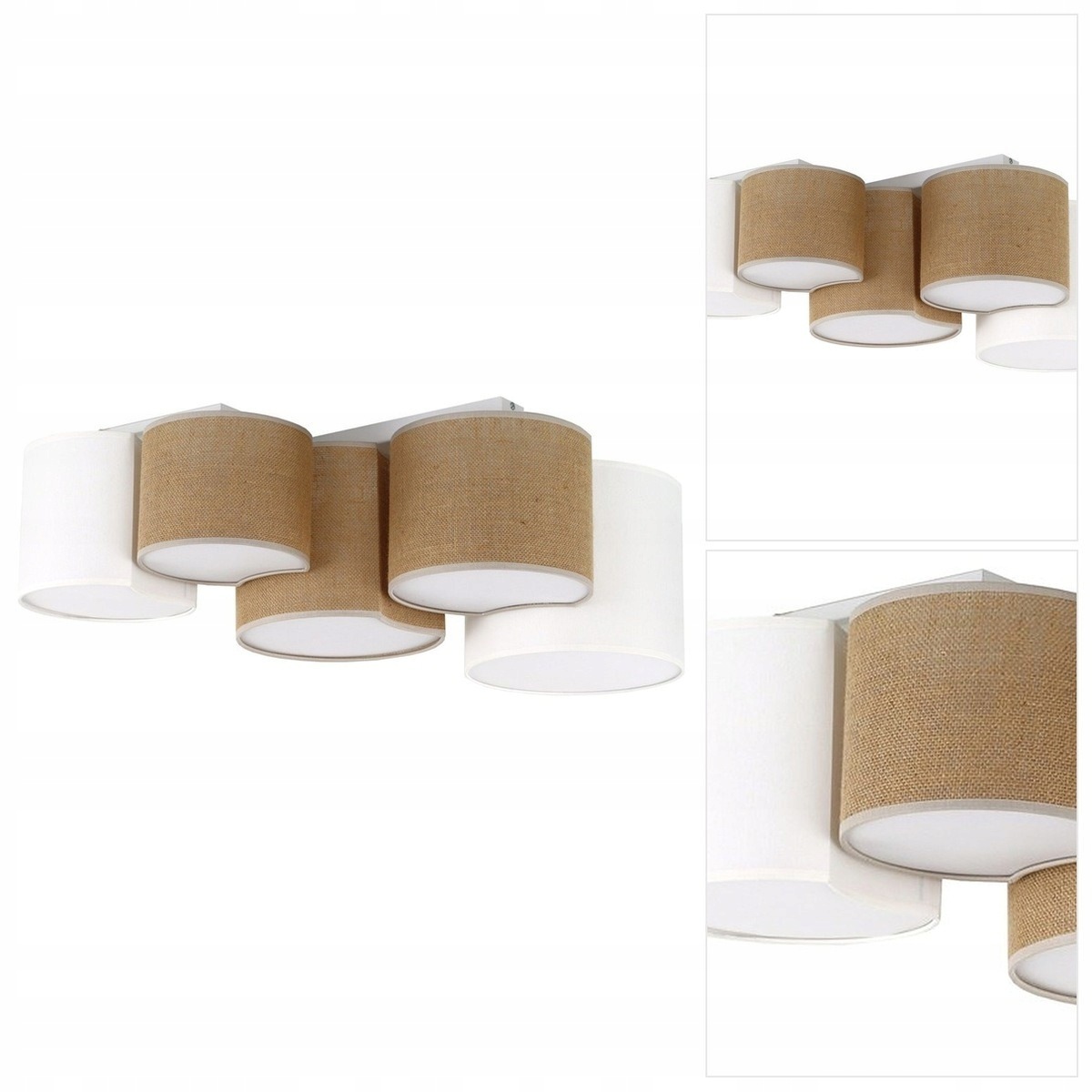 Stropní Mona bílá, moderní, intenzivní lesk nad stolem Tk Lighting
