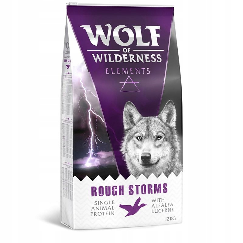 Wolf of Wilderness Monoprotein Sensitive Rough Storms, kachna 12 kg