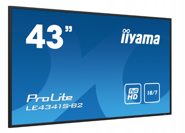 Monitor Iiyama Prolite LE4341S-B2 43" Ips Led, Fhd, 18/7 Digital Signage