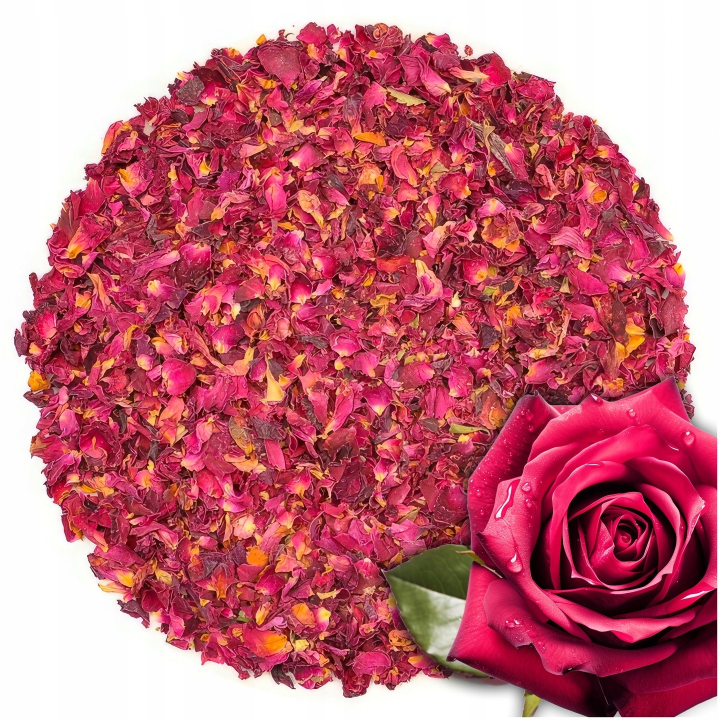 Levně Jedlé Květy Sušené Plátky Růže Dekorace Přísady Do Čajových Koláčů 1kg