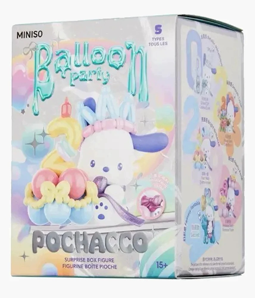 Miniso Pochacco Balloon Party Collection Surprise Box