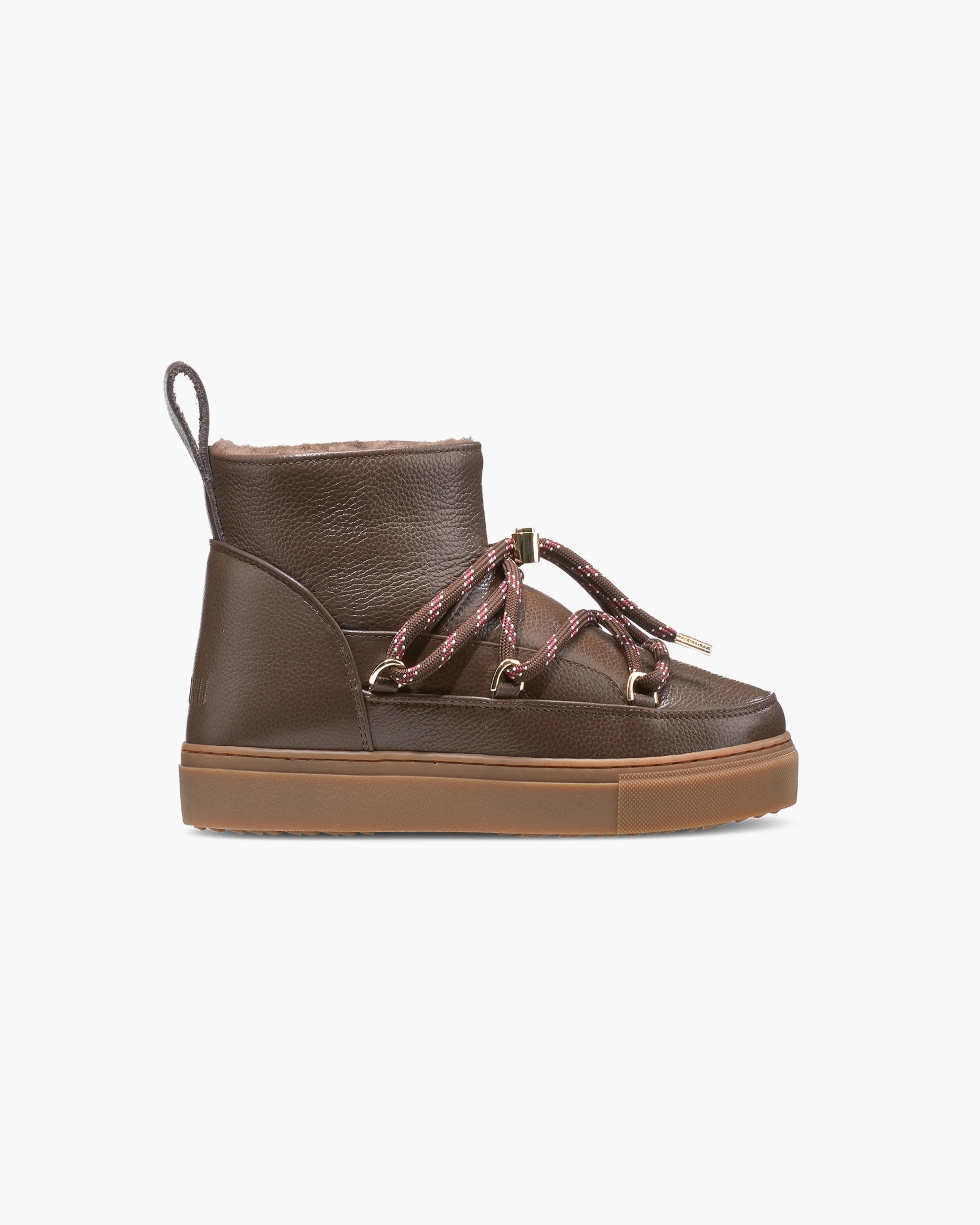 Inuikii Full Leather Low Gloss Brown damskie skórzane śniegowce 40