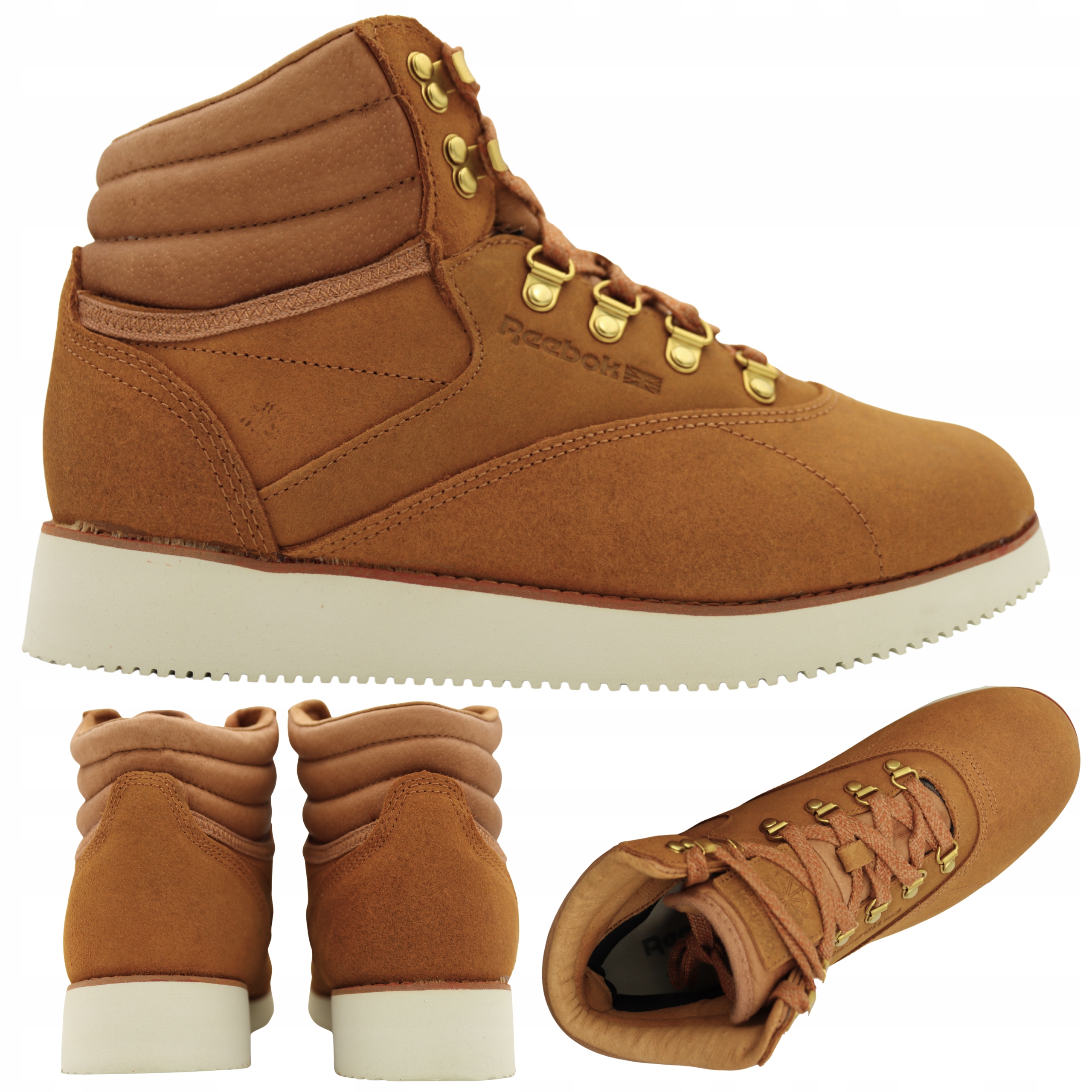 Vysoké dámské tenisky na zimu Pohodlné kožené boty Reebok Vel. 38,5