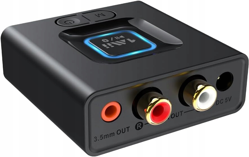Odbiornik Audio Bluetooth 5.0 1Mii RCA Jack Tryb BASS Adapter Bluetooth