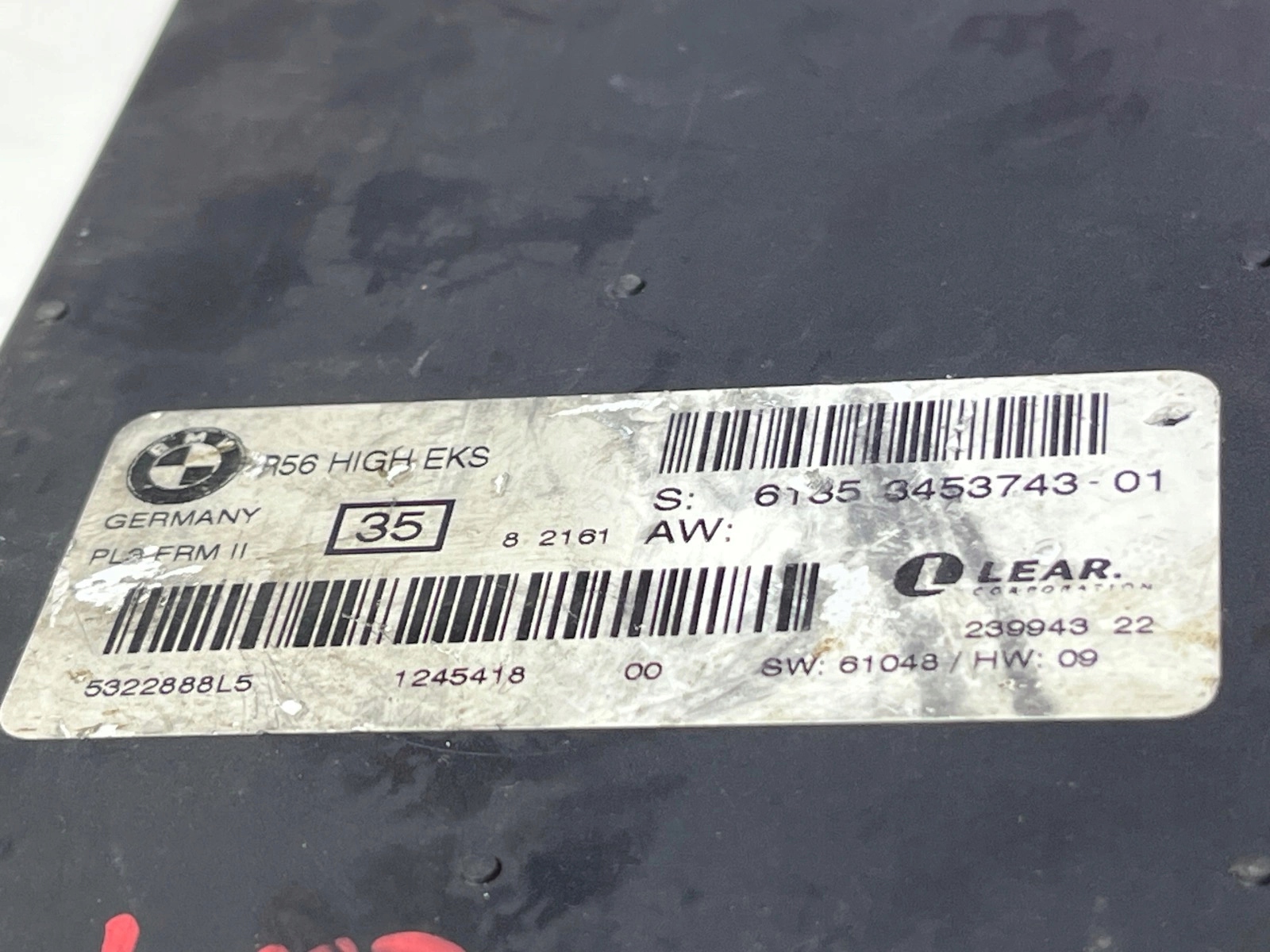 Sterownik świateł moduł FRM II Mini R55 R56 Numer katalogowy części 3453743 6135-3453743 3453743-01  R56 High EKS PL3 FRM II