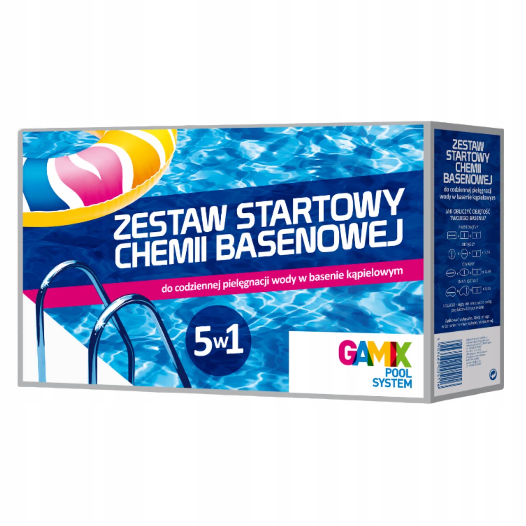 Gamix Zestaw Startowy 5W1 Kompletny zestaw chemii basenowej