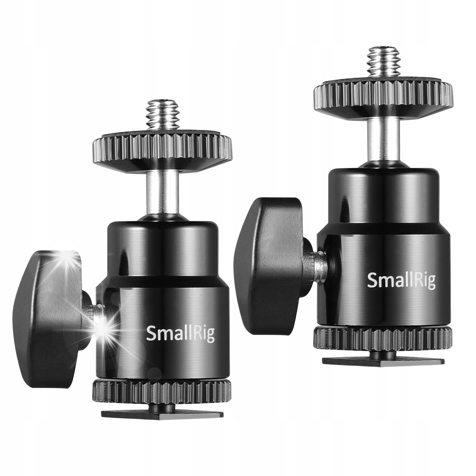 SmallRig 2059 Głowica mini kulowa 1/4" + Gorąca stopka (2szt.)