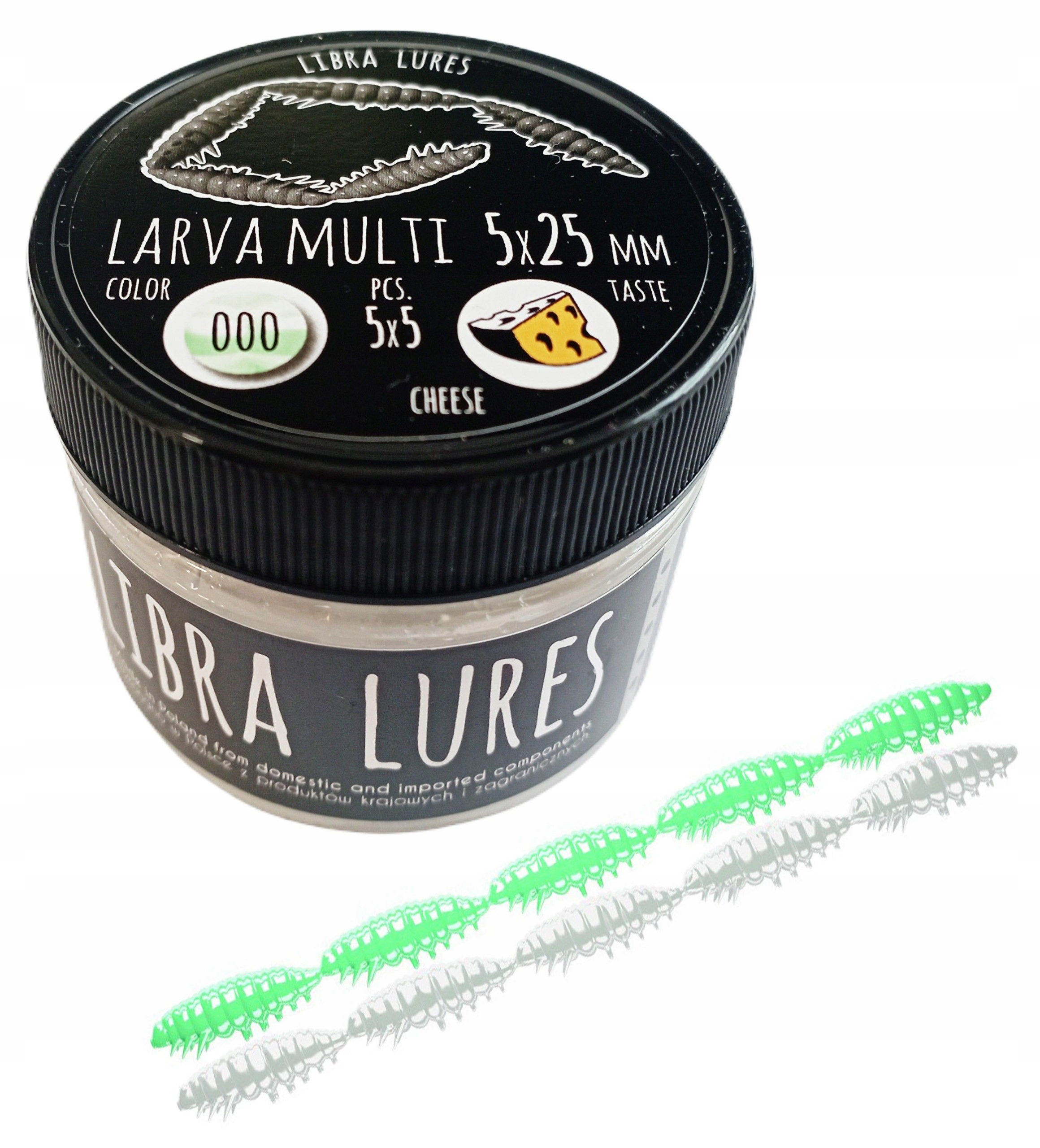 Libra Lures Larva Multi 5x2,5cm 000 Bez aromatu Długość (cm): 2.5, Smak: Be