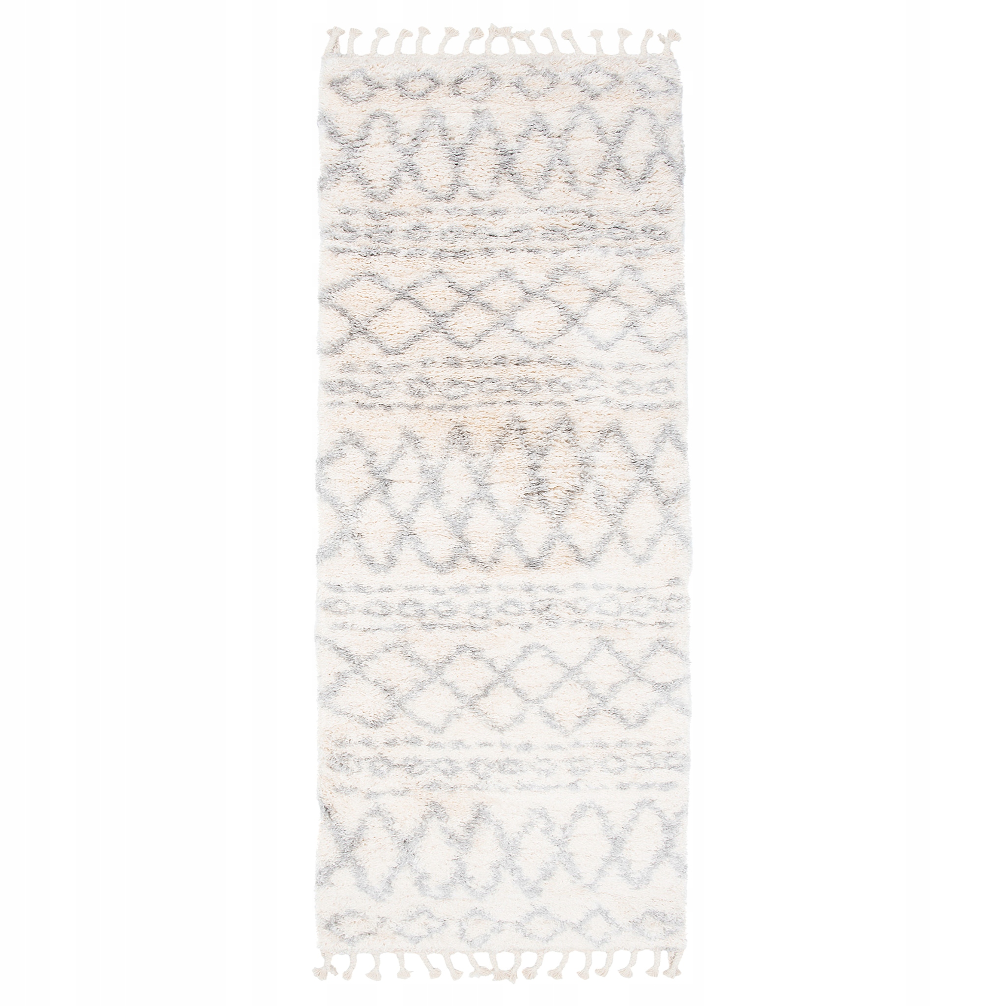 

Chodnik Aztec 80x250 Shaggy Boho Z Frędzlami v15