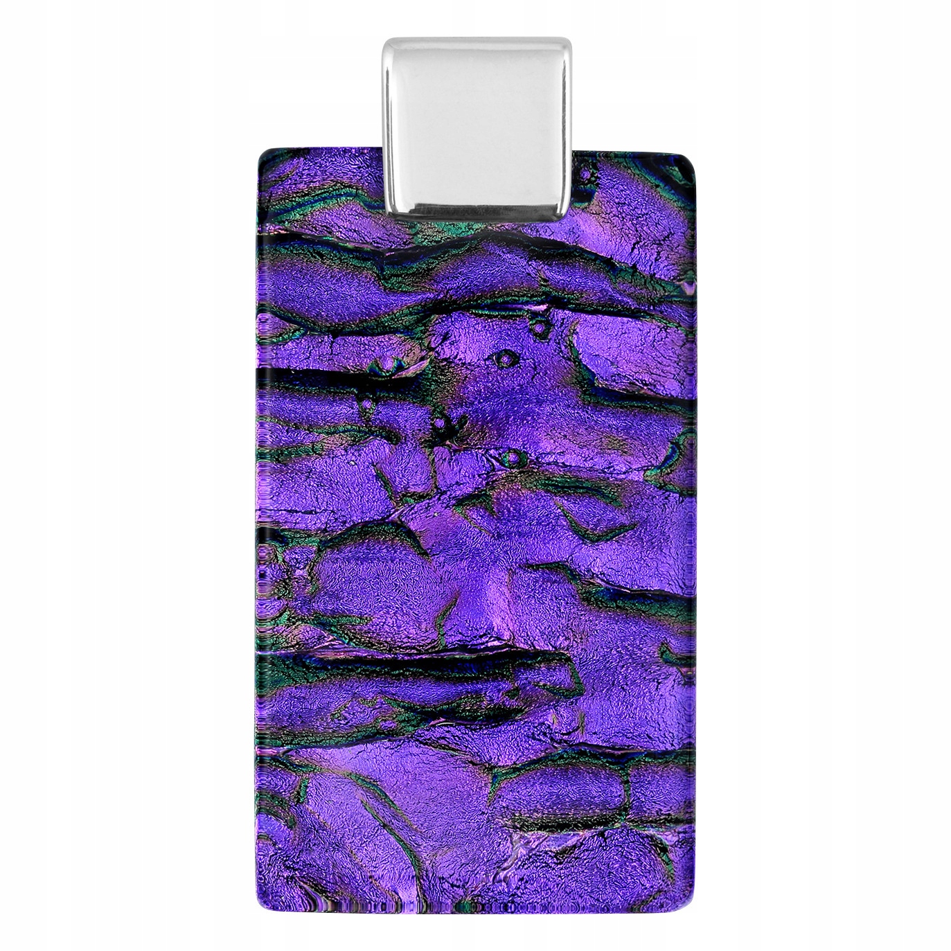 Dámský fialový přívěsek Harf sklo murano