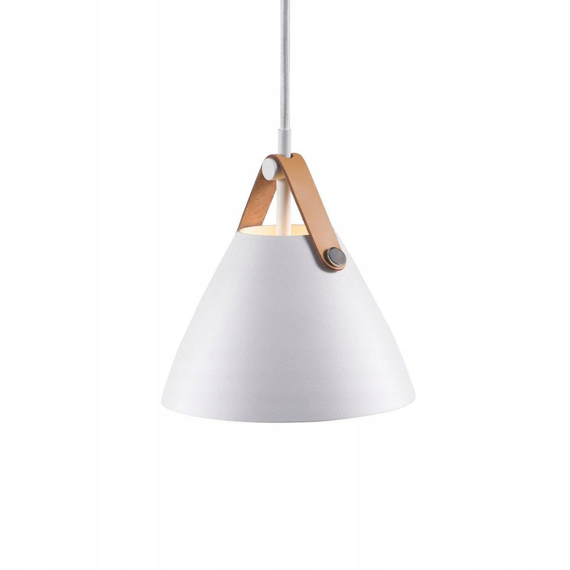 Nordlux Strap 16 závesné svietidlo biela, kov, koža, GU10, škandinávsky dizajn