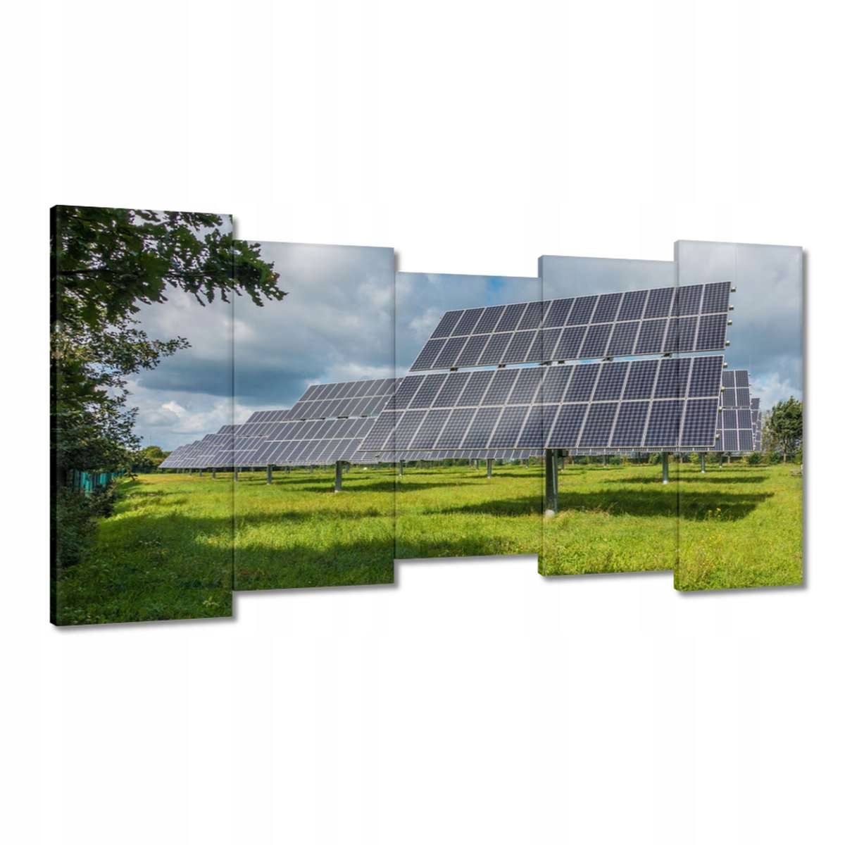 Obrazy 150x80 Fotovoltaické panely Sun