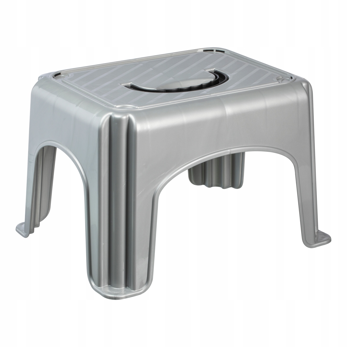 TABORET PODEST PODNÓŻEK Z RĄCZKĄ DO 150 KG SZARY Marka Plast Team