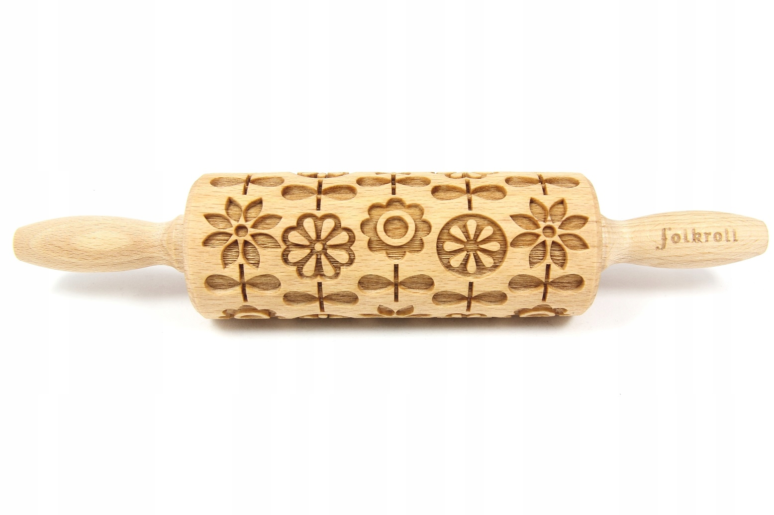 Wałek grawerowany wzór SKANDYNAWSKIE KWIATY