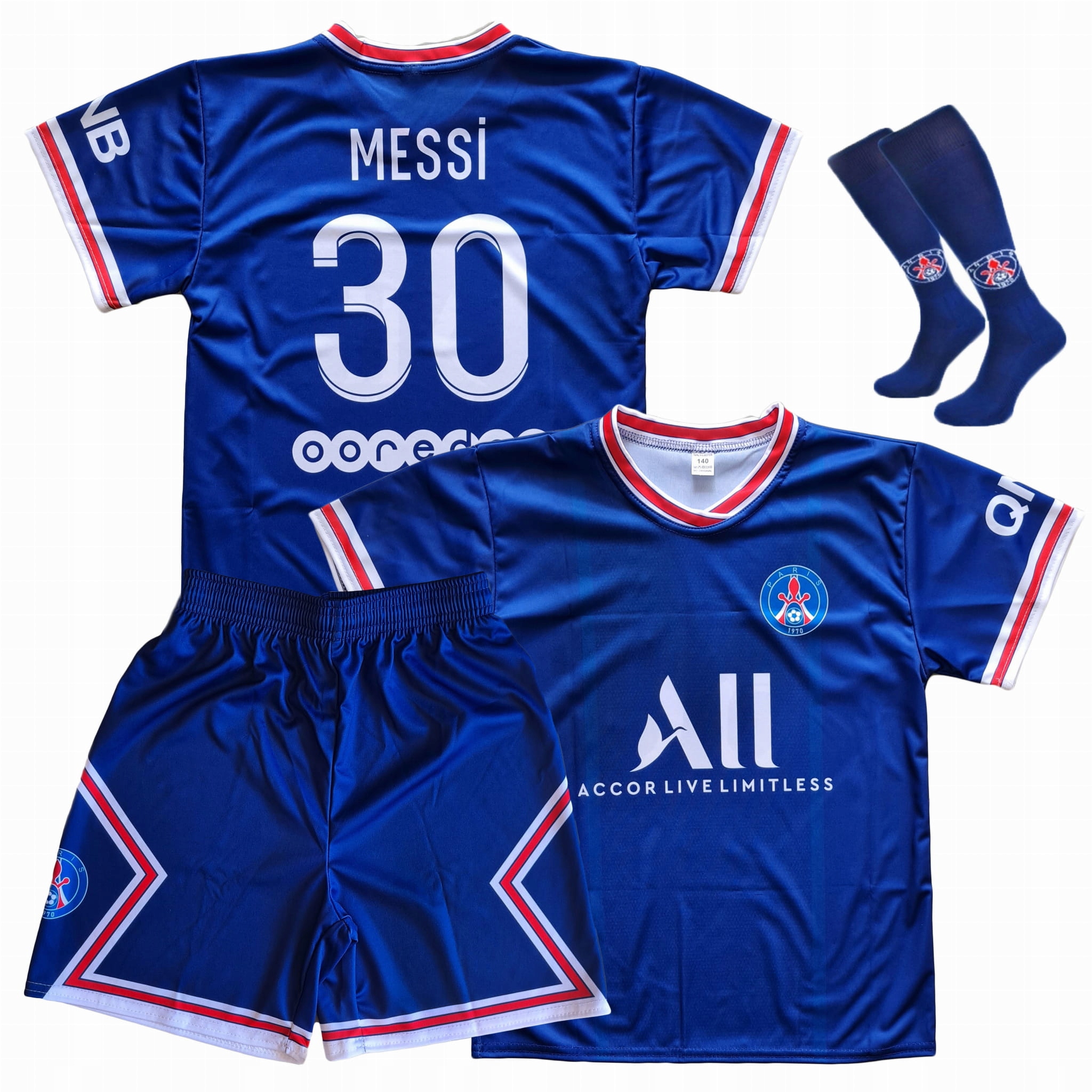 

Komplet Piłkarski Messi Psg Paris + Getry 128 cm