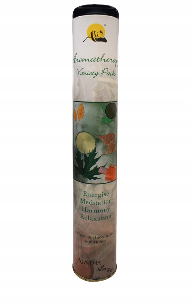 

Zestaw Kadzidła Aromatherapy 40sz Puszka Podstawka