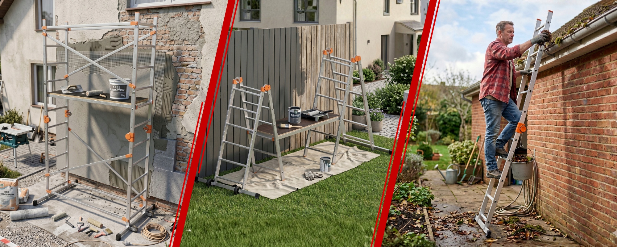 Rusztowanie przegubowe jezdne 4w1 GIERRE Fast&Lock G-FA200FL 3,9 m modułowe — 22
