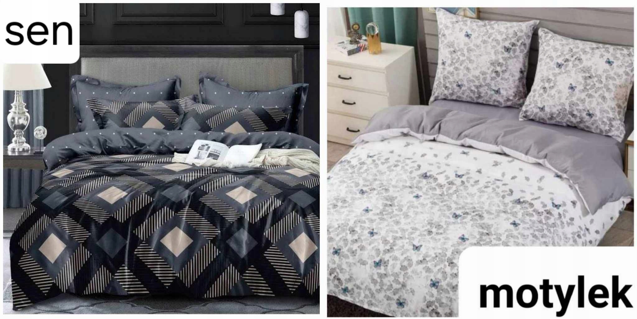 POŚCIEL BAWEŁNA 160x200 poszewki + prześcieradło Materiał satyna bawełniana