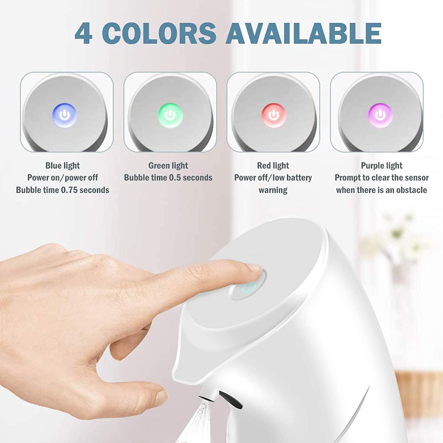 Bezdotykowy dozownik płynu dezynfekcyjnego 450 ml EAN (GTIN) 125698256987